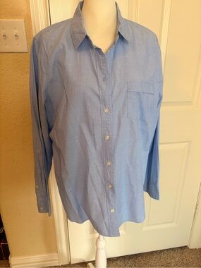 J. Crew Light Blue Women's Button-Down Shirt